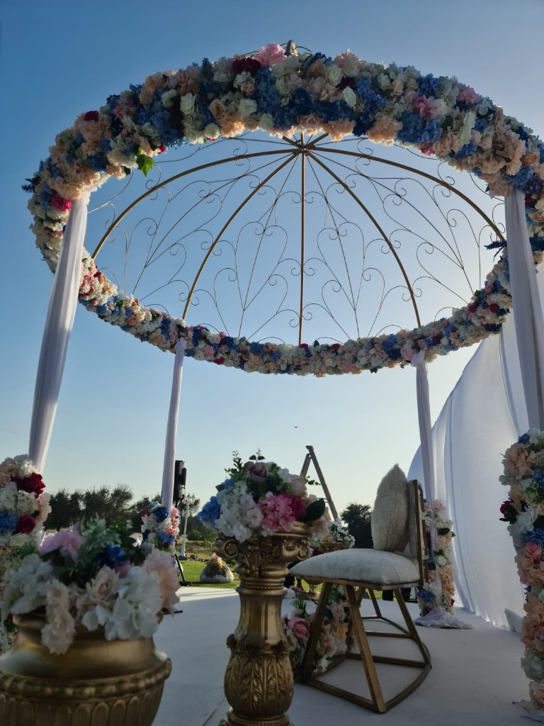 Floral Wedding Mandap